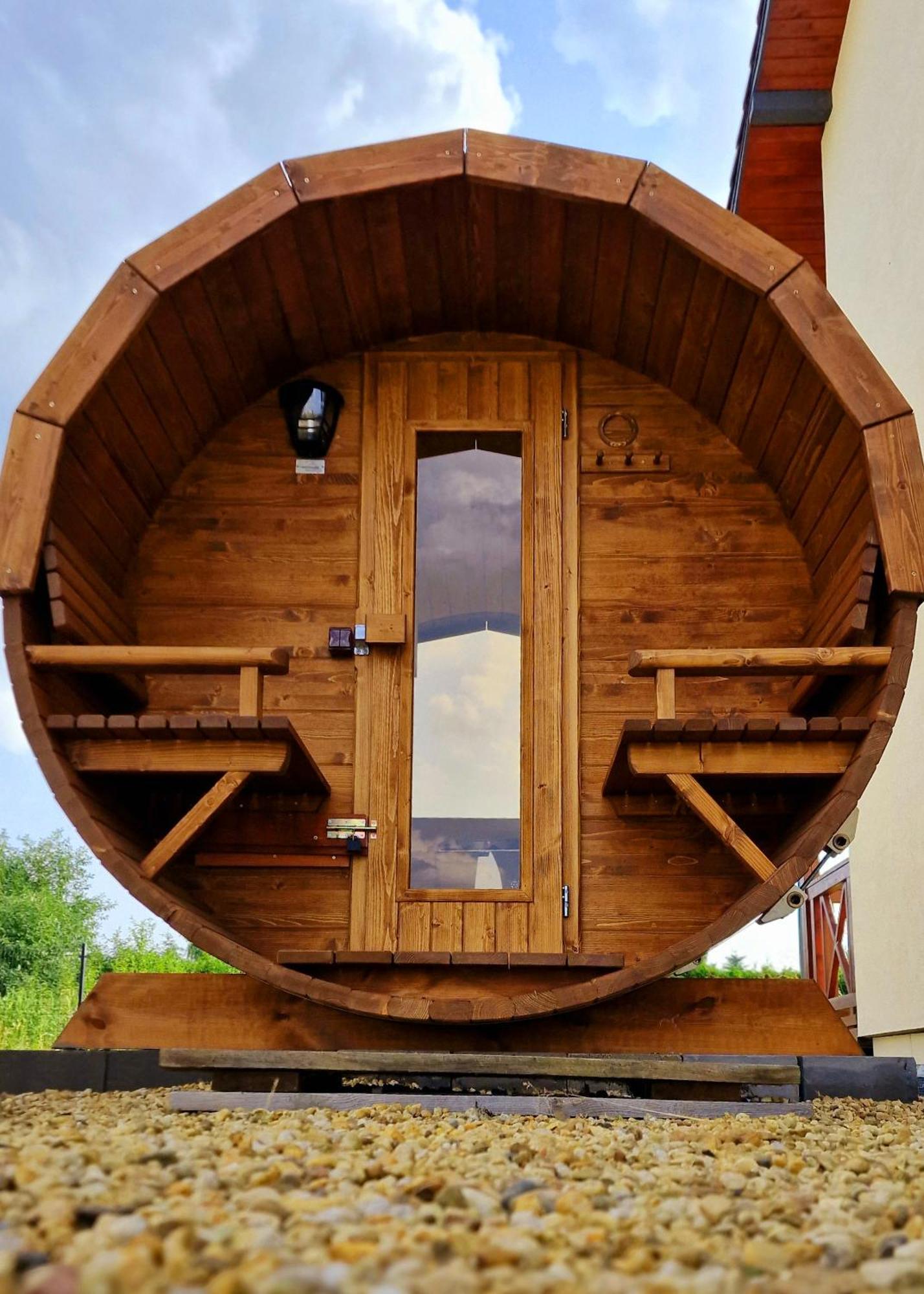 Boutique Odyseja & Spa Ciechocinek Eksteriør bilde Barrel sauna